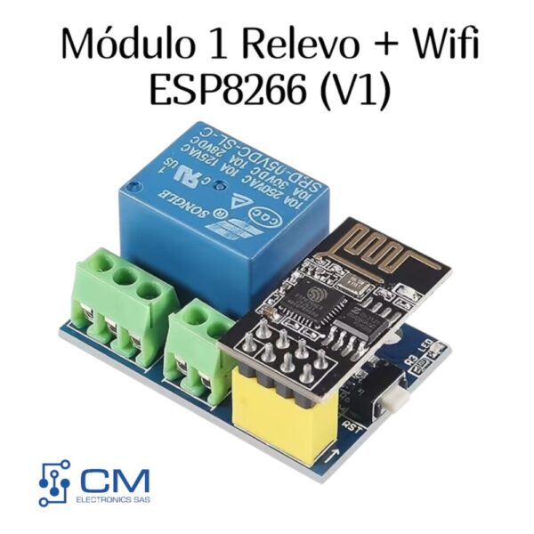 Modulo 1 Relevo + Wifi ESP8266 (v)