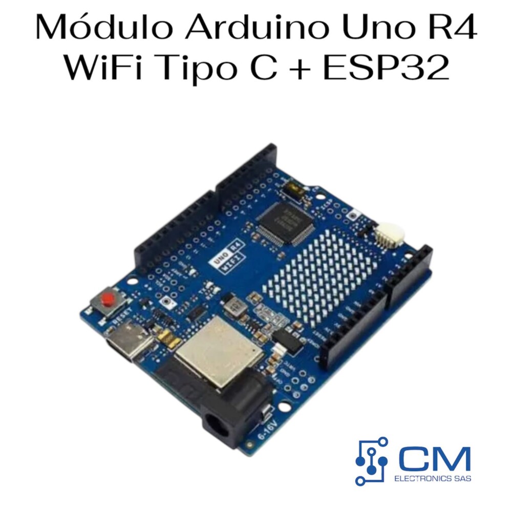 Modulo Arduino Uno R4 Wifi Tipo C + ESP32