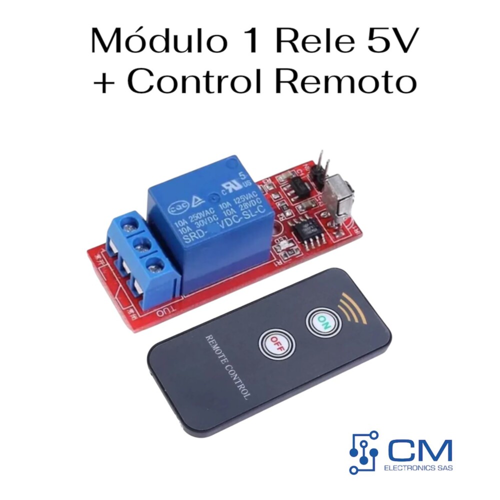Módulo 1 Rele 5V + Control Remoto