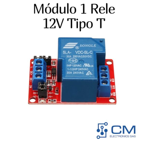 Mòdulo 1 Rele 12v Tipo T