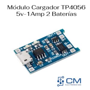 Mòdulo Cargador TP4056 5V-1Amp 2 Baterias