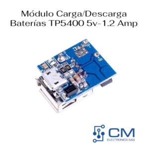Mòdulo Carga/Descarga Baterias TP5400  5V-1.2 Amp