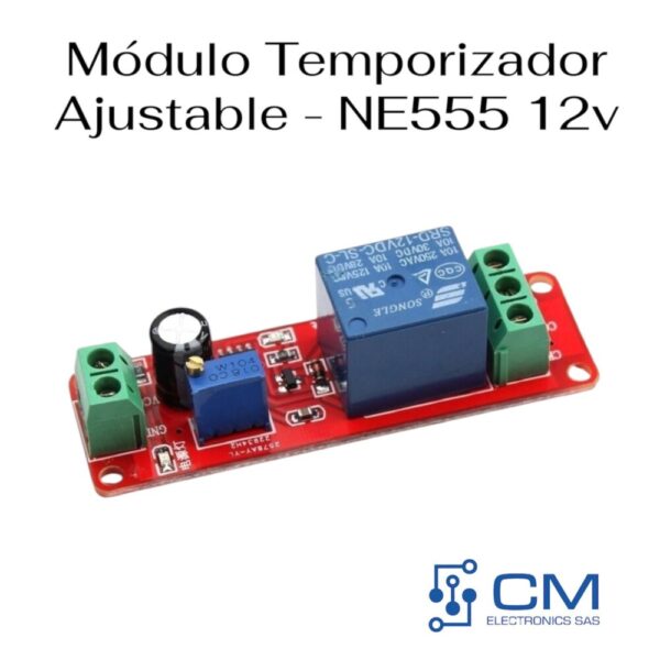 Mòdulo Temporizador  Ajustable - NE555 12V
