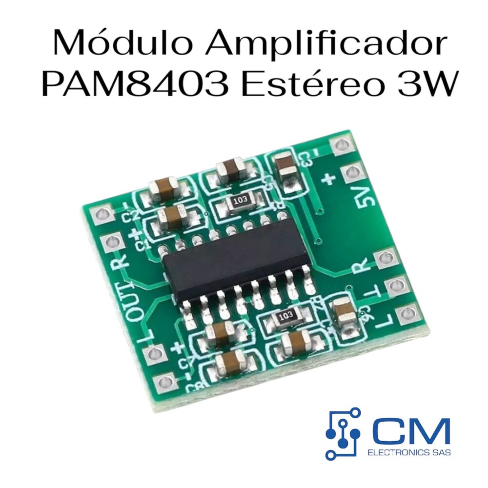 Módulo Amplificador PAM8403 Estéreo 3w