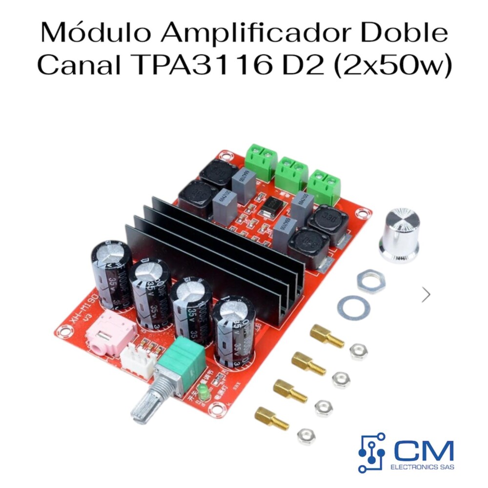 Mòdulo Amplificador Doble Canlal TPA3116 D2 (2X50W)