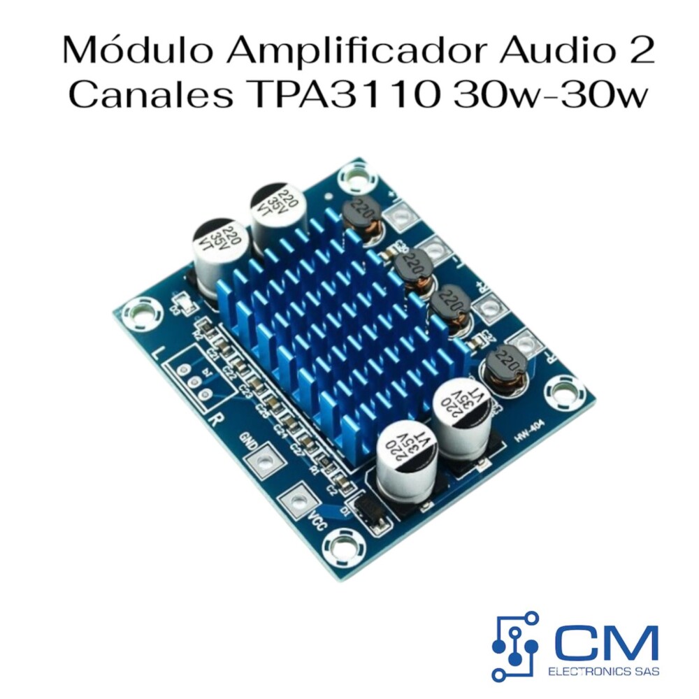 Mòdulo Amplificador Audio 2 Canales TPA3110 30W-30W