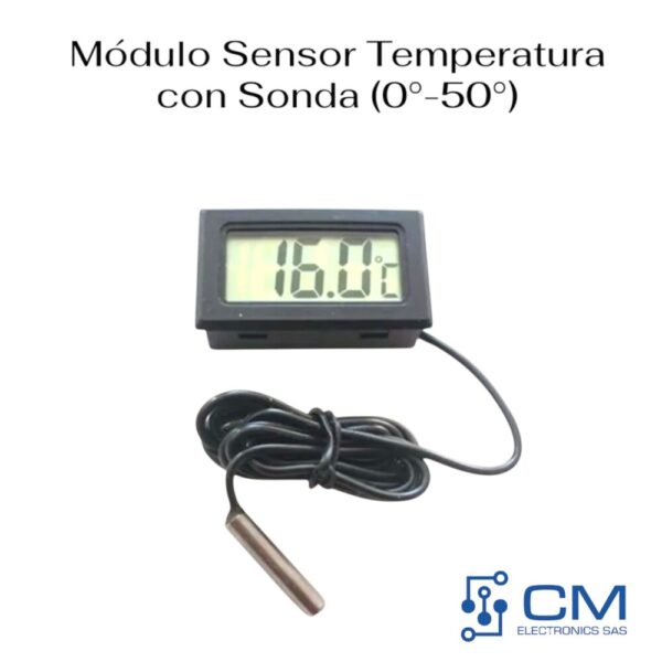 Mòdulo Sensor Temperatura Con Sonda (0°-50°)