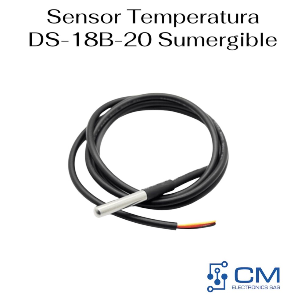 Sensor Temperatura DS-18B-20 Sumergible