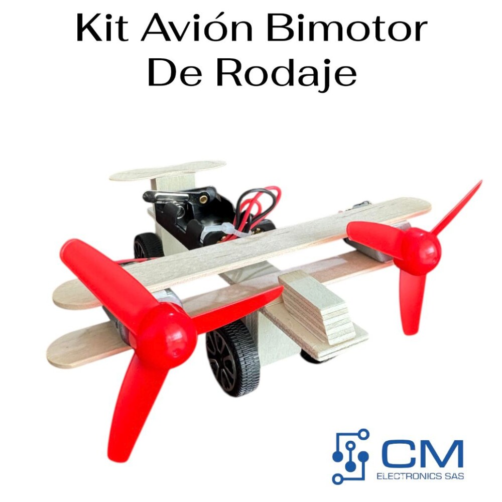 Kit Estudiantil Aviòn Bimotor De Rodaje