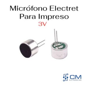 Micròfono Electret Para Impreso 3V