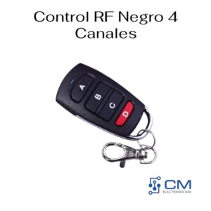 Control RF Negro 4 Canales