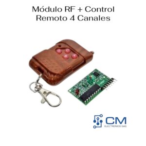 Mòdulo RF + Control Remoto 4 Canales