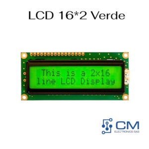 LCD 16*2 Verde 80*36mm
