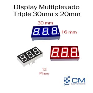 Display Multiplexado Triple 30MM x 20MM