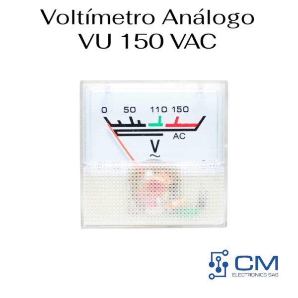 Voltimetro Analogo VU 150VAC