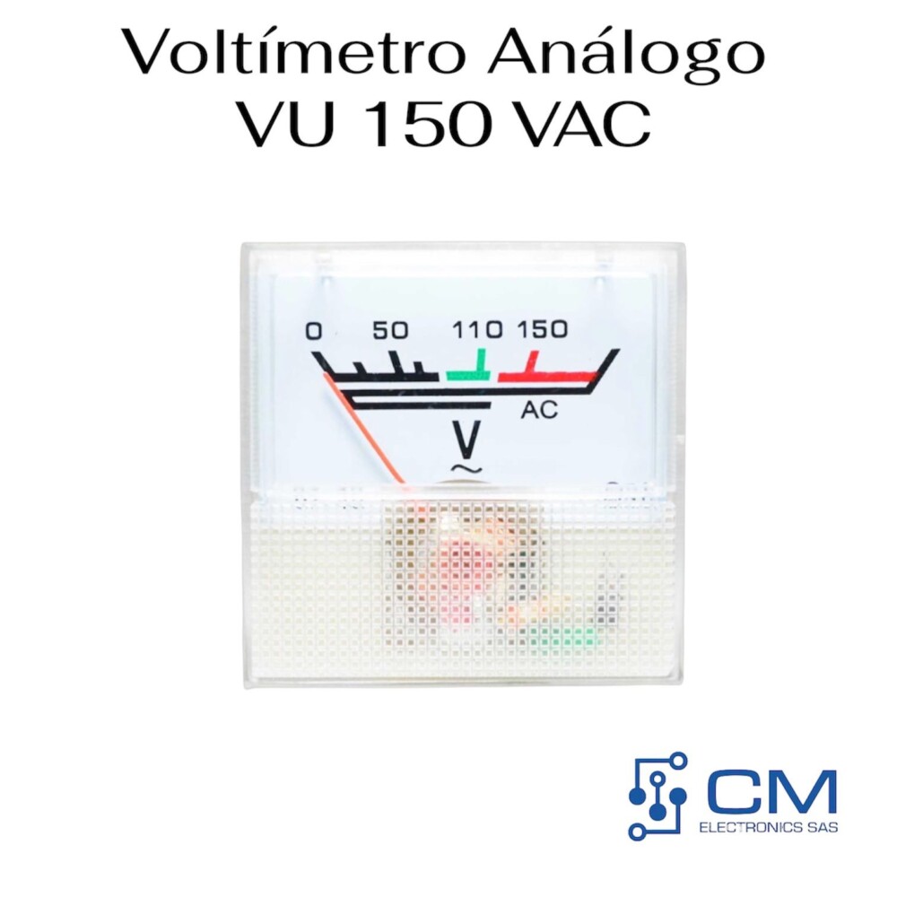 Voltimetro Analogo VU 150VAC