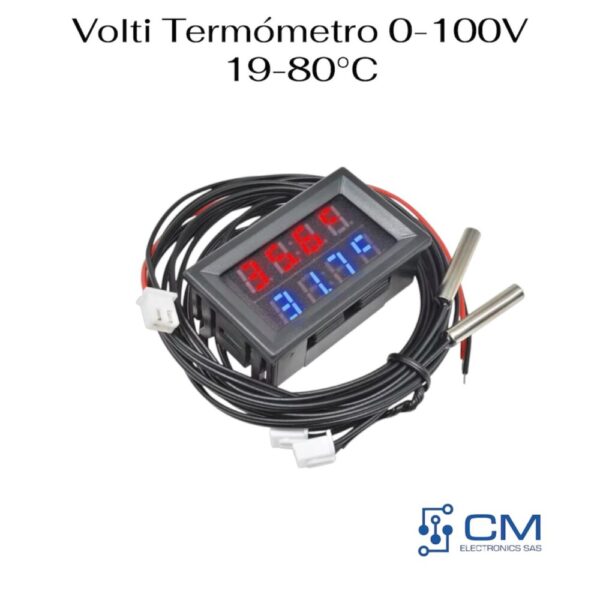 Volti Termometro 0-100V 19-80ºC