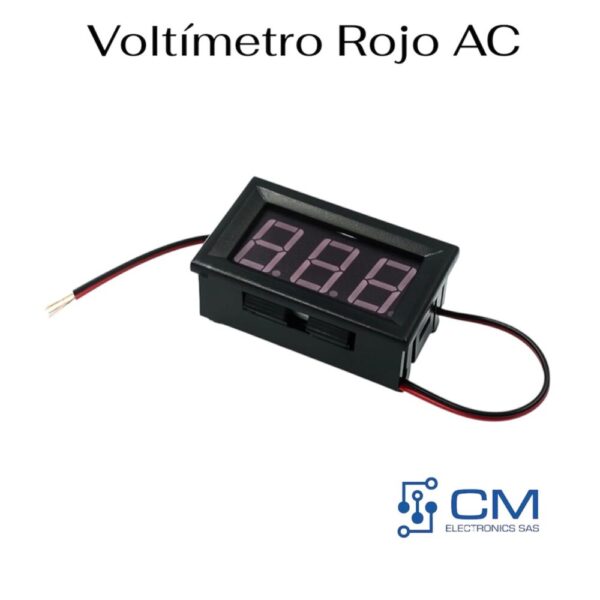 Voltimetro Rojo AC
