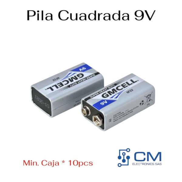 Pila Cuadrada 9V