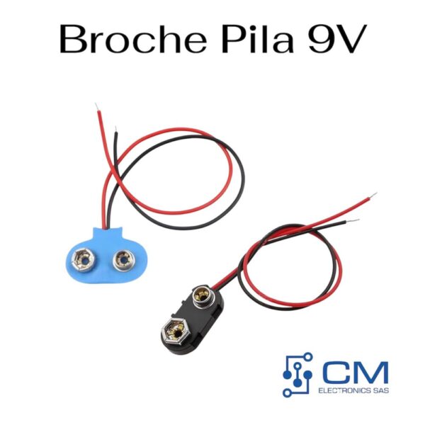 Broche Pila 9V