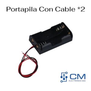 Porta Pila Con Cable *2