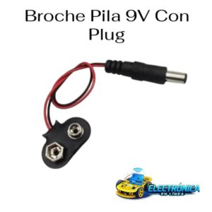 Broche Pila 9V Con Plug