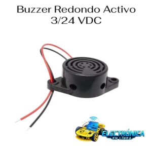 Buzzer Redondo Activo 6/24 VDC