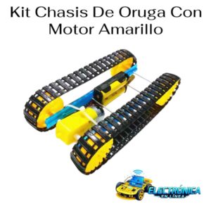Kit Chasis De Oruga Con Motor Amarillo