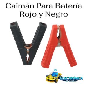 Caiman Para Bateria Rojo y Negro
