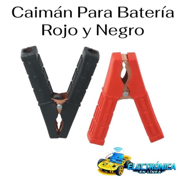Caiman Para Bateria Rojo y Negro