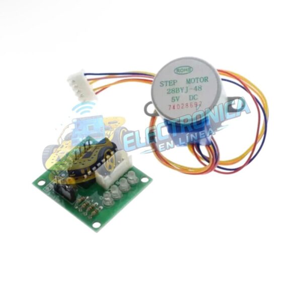 Motor Paso a Paso Unipolar + DVR ULN2003 5V DC