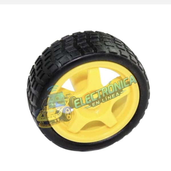 Llanta Para Motorreductor Amarillo