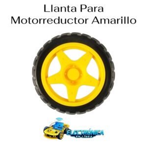 Llanta Para Motorreductor Amarillo