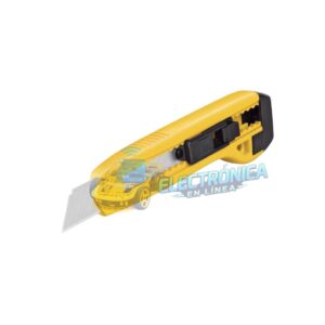Bisturi Plástico Mango Amarillo 18mm + 2 Hojas Repuesto